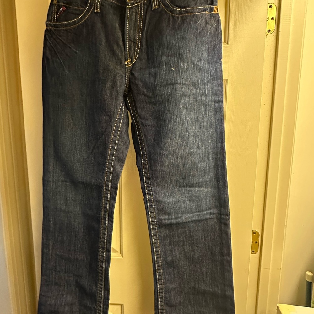 Ariat Work M4 Men's Dark Blue Low Rise Bootcut Jeans 30/30 NWT - Picture 3 of 3